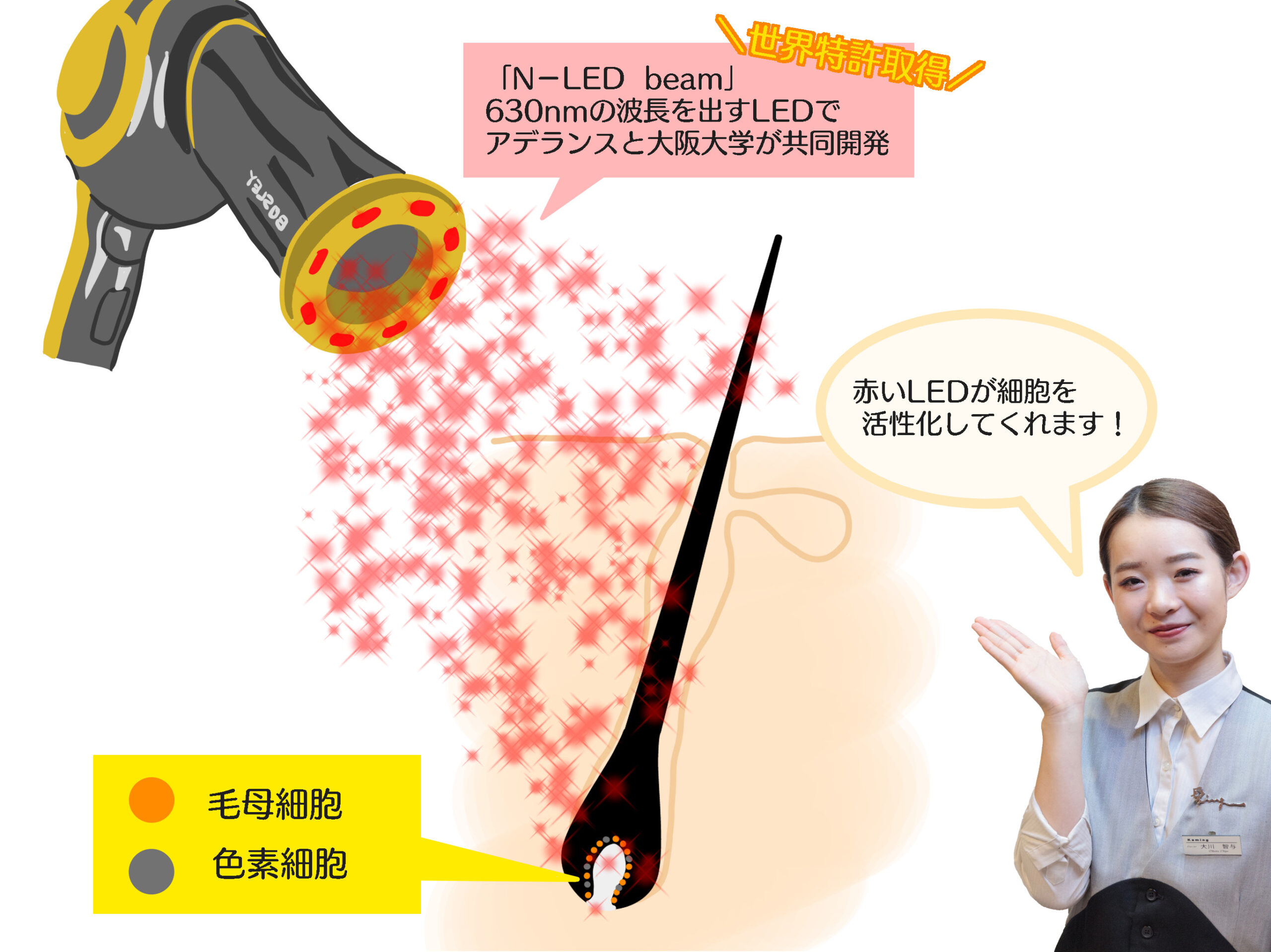 Lext Professionalの N Led Beam の凄さ 世界特許取ってます P S Kaming ピーズカミング 公式ホームページ